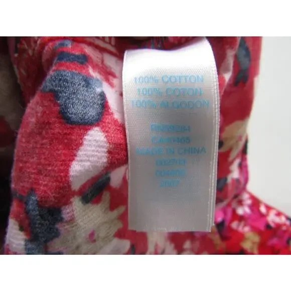 The Children's Place Baby Girls 6–9M Red Floral Corduroy Dress Bloomers Set - Picture 5 of 6